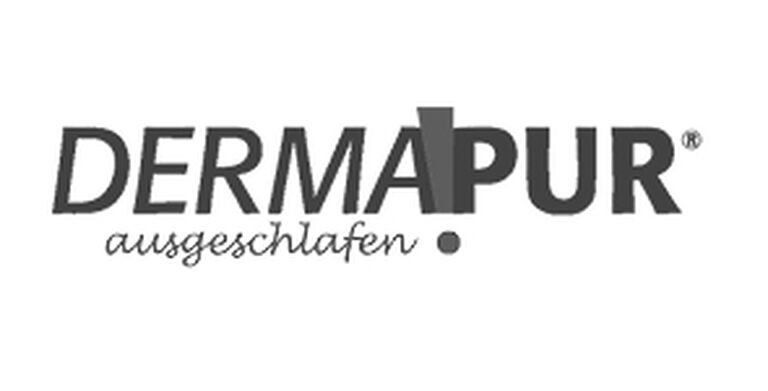 Weißes Bild mit Schriftzug "Dermapur"
